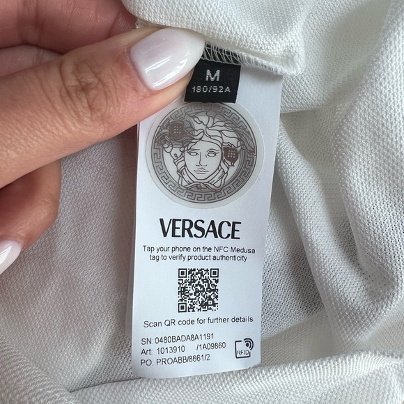 NWT Versace Medusa Pop Piqué Polo - Picture 11 of 11